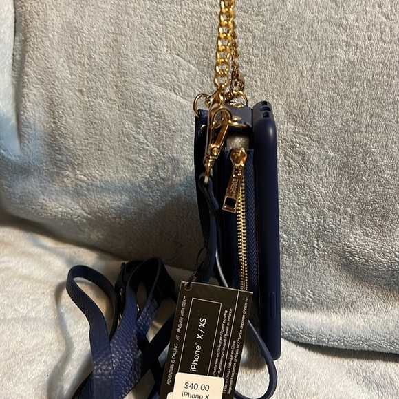 Trek Tech Accessories Crossbody Phone Case Wallet iPhone X/XS Blue NWT - Picture 3 of 7